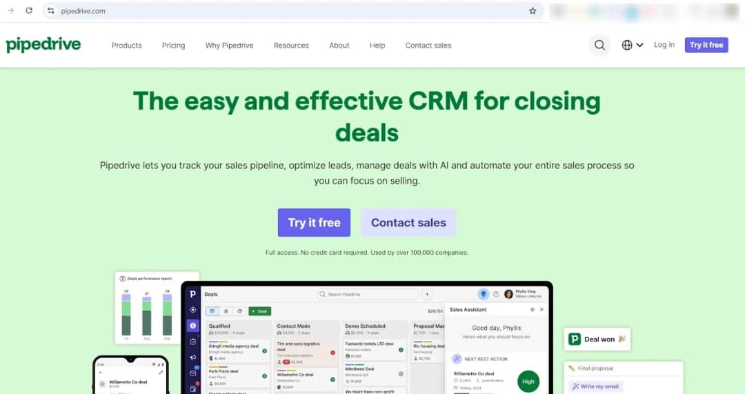 4. Pipedrive